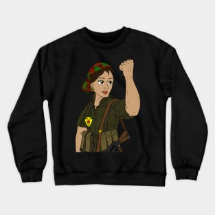 kurdish pride. a YPG warrior. kurdistan. Crewneck Sweatshirt